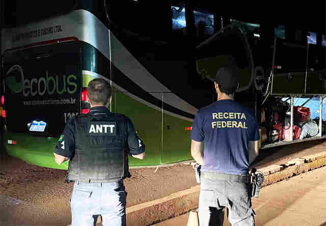 Receita Federal e &oacute;rg&atilde;os parceiros realizam opera&ccedil;&atilde;o contra il&iacute;citos no transporte rodovi&aacute;rio