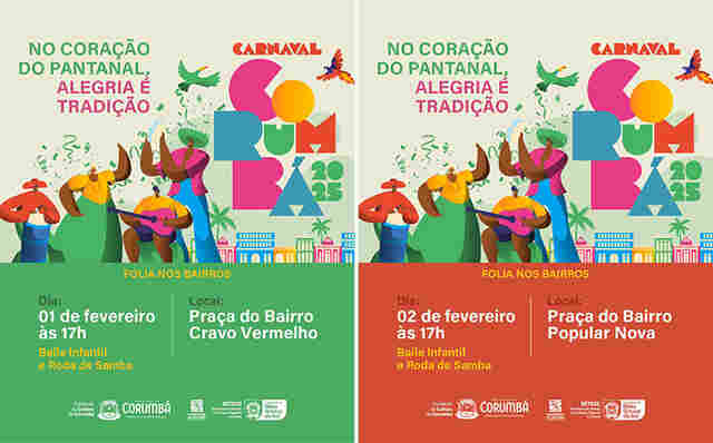 Carnaval de Corumb&aacute; inicia neste s&aacute;bado no Cravo Vermelho com a &ldquo;Folia nos Bairros&rdquo;