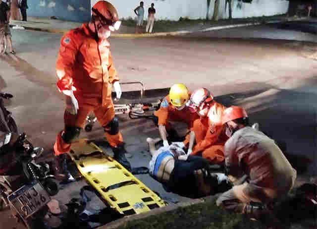 Motorista colide em motociclista e foge sem prestar socorro em Corumb&aacute;