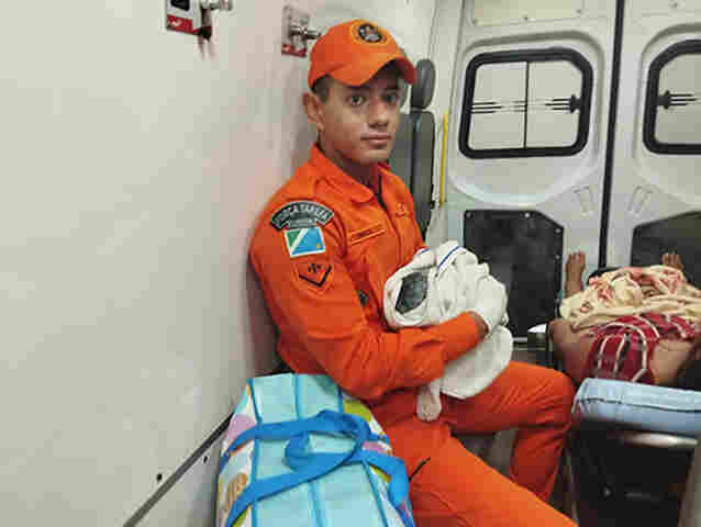 Longe da maternidade, Bryan chegou ao mundo com ajuda dos bombeiros em Corumb&aacute;