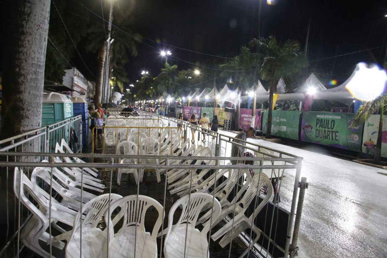 MAU TEMPO CANCELA DESFILE DAS ESCOLAS DE SAMBA DESTE DOMINGO