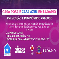 Casa Rosa e Casa Azul chegam a Lad&aacute;rio no dia 05 de abril