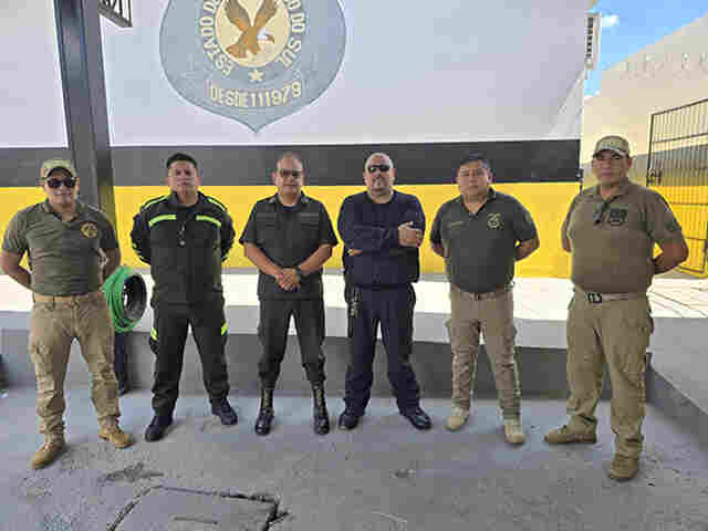 For&ccedil;as de Seguran&ccedil;a da Bol&iacute;via visitam Estabelecimento Penal de Corumb&aacute; em a&ccedil;&atilde;o de integra&ccedil;&atilde;o fronteiri&ccedil;a