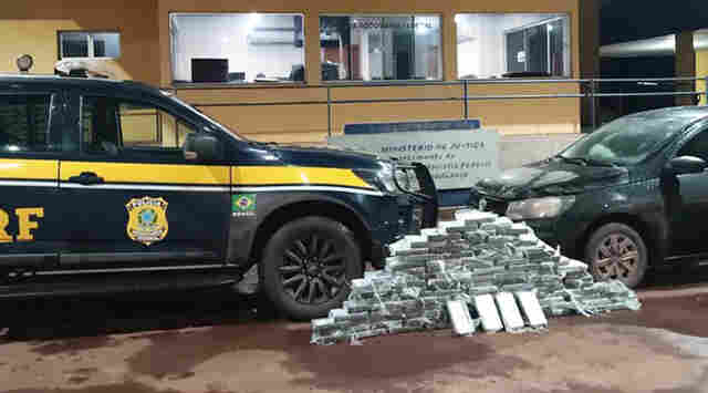 Pol&iacute;cia Rodovi&aacute;ria Federal apreende 109 Kg de coca&iacute;na na BR-262