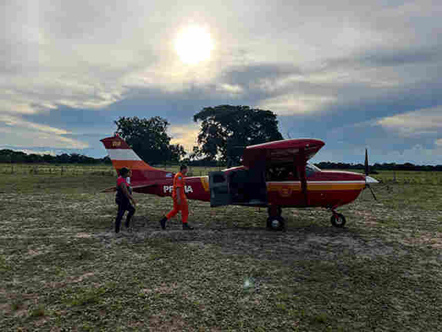 Com febre alta e debilitada, beb&ecirc; de um ano &eacute; resgatada pelos bombeiros no Paiagu&aacute;s