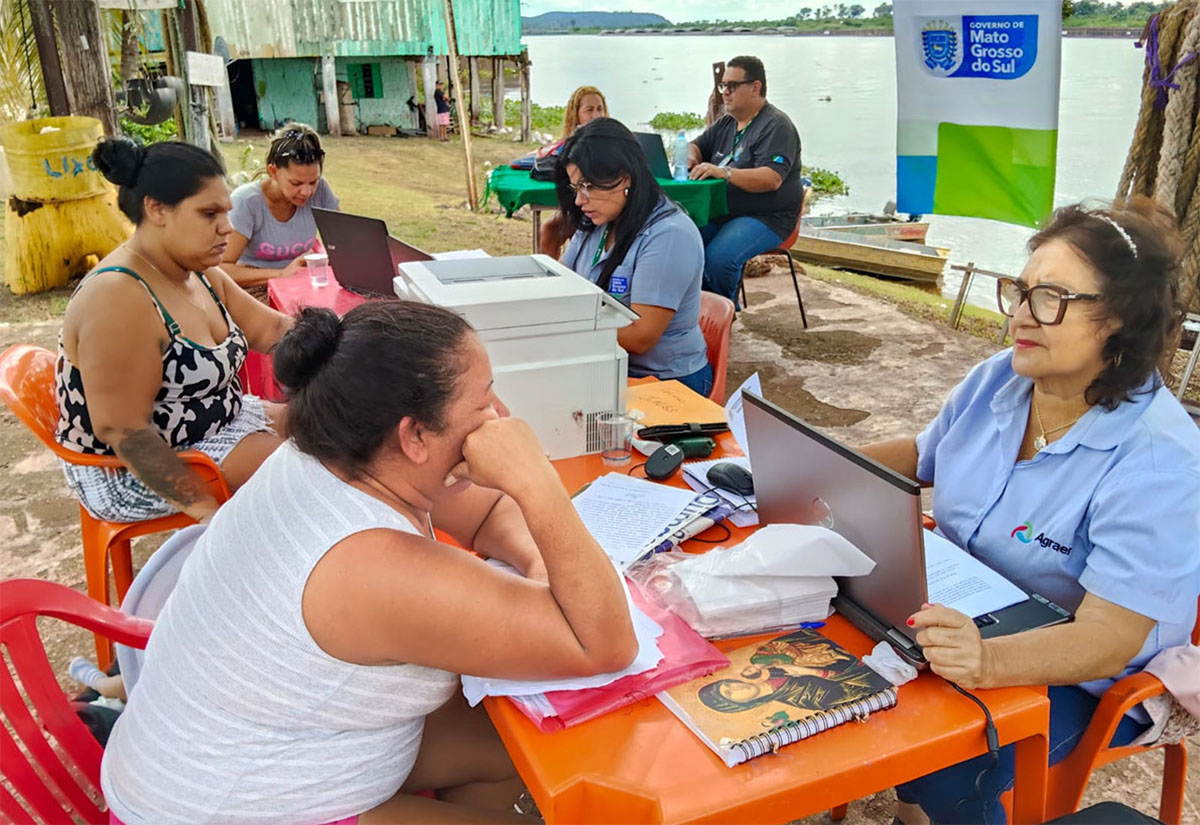 Agraer e INSS levam atendimento previdenciário a agricultores familiares de Corumbá