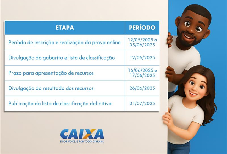 Terminam amanh&atilde; as inscri&ccedil;&otilde;es para sele&ccedil;&atilde;o de estagi&aacute;rios na Caixa