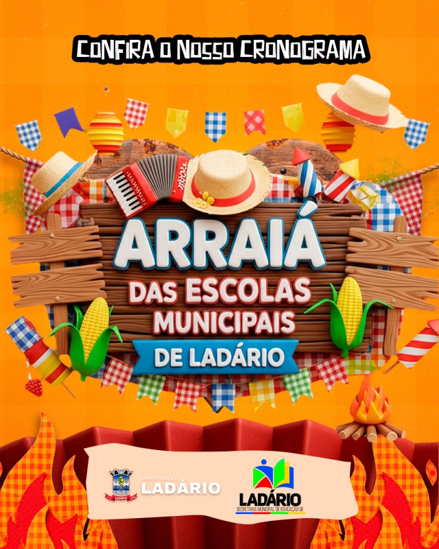 Prefeitura de Ladário organiza calendário de festas juninas e julinas nas escolas municipais