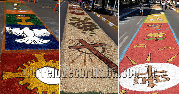 Corpus Christi: f&eacute;, tradi&ccedil;&atilde;o e arte que une cat&oacute;licos para confec&ccedil;&atilde;o dos tapetes nas ruas de Corumb&aacute;