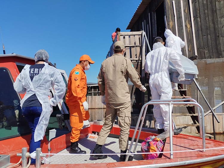 Corpo em estado de decomposição foi encontrado em palafita perto da ponte de captação em Corumbá