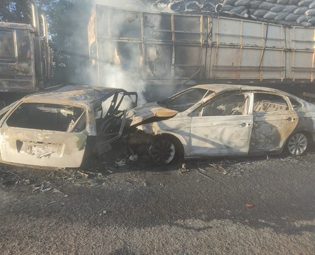 Ultrapassagem indevida pode ter causado acidente com morte na BR-262, em Miranda
