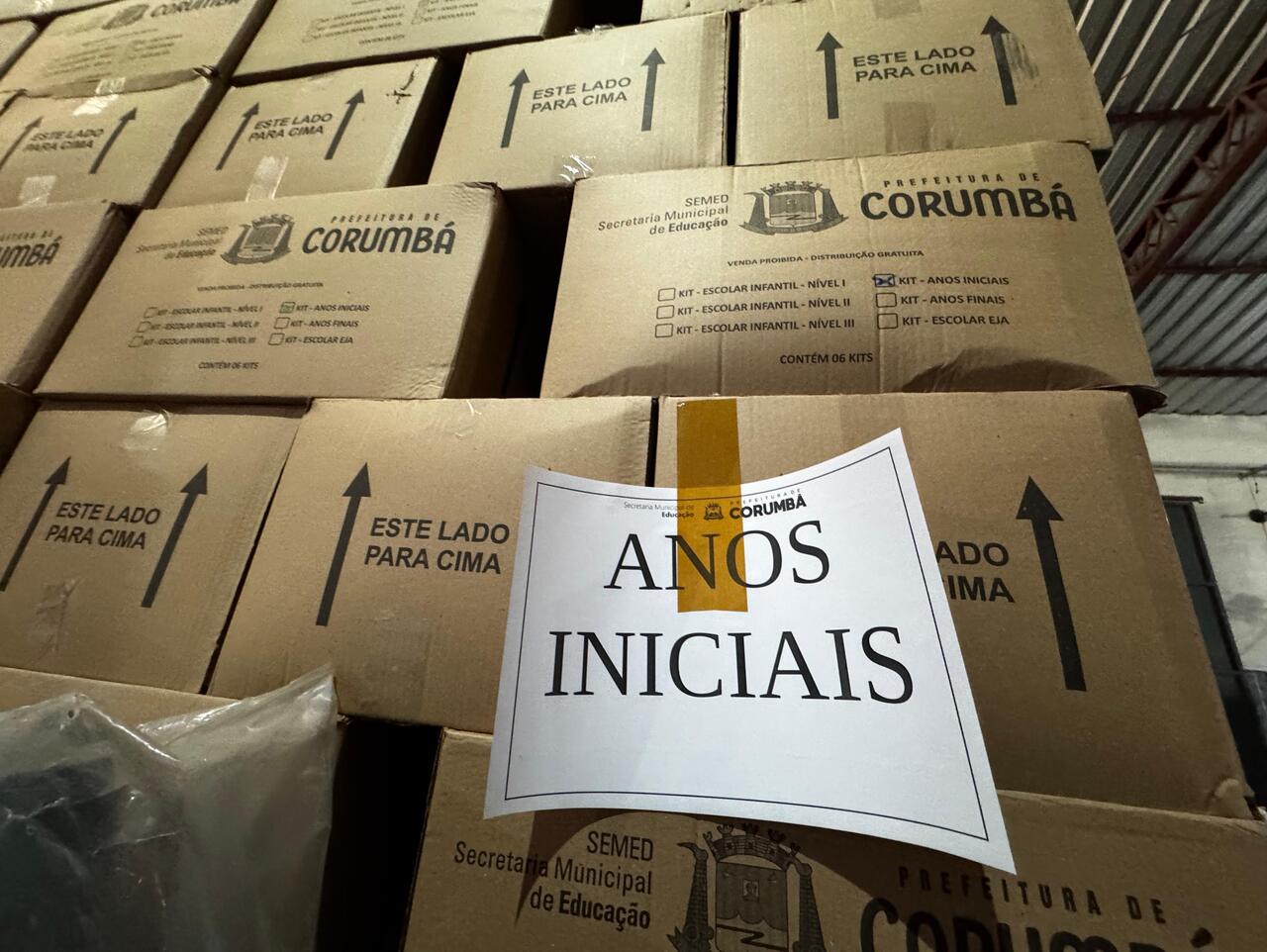 Alunos da Rede Municipal de Ensino receberão kits escolares em Corumbá na volta às aulas