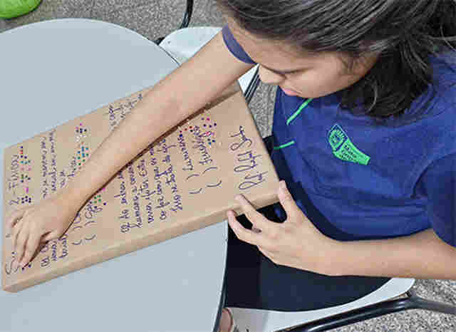 Gabarito em Braille impulsiona acessibilidade no simulado da EE Maria Leite