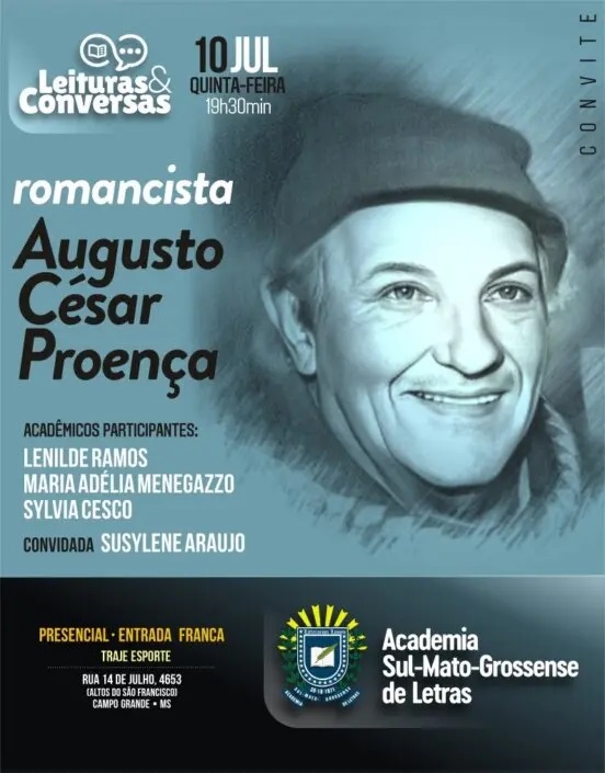 Augusto C&eacute;sar Proen&ccedil;a &eacute; tema de Leituras e Conversas na ASL