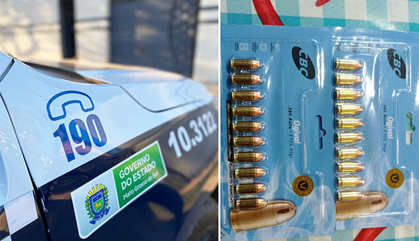 Em parceria com o GAECO, 6º BPM realiza apreensão de munições no Previsul dentro da Operação Blindspot