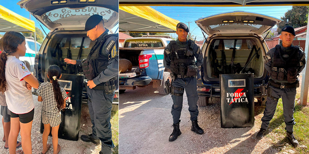Polícia Militar realiza ação comunitária com jovens e crianças em Ladário e reforça vínculo com a população