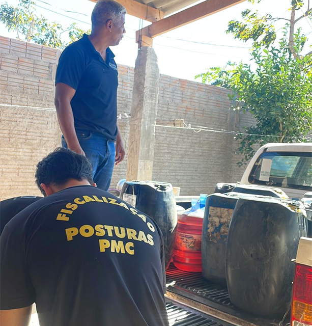 Den&uacute;ncia do vereador Edinaldo Neves resulta na apreens&atilde;o de 6 mil litros de combust&iacute;veis em garagem clandestina em Corumb&aacute;  