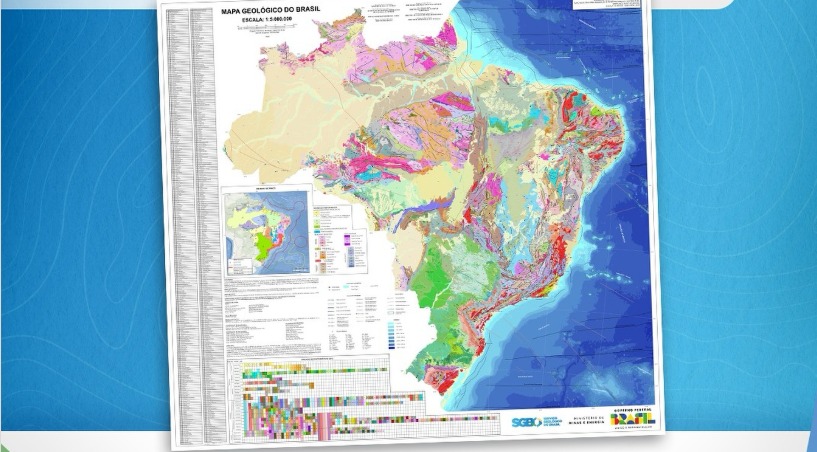 Brasil ganha nova vers&atilde;o do Mapa Geol&oacute;gico