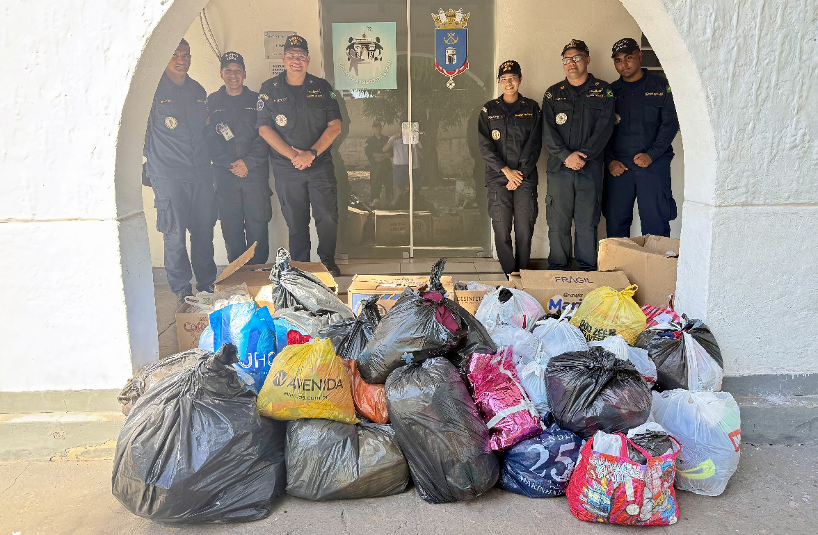 NAS do Comando do 6&deg; Distrito Naval arrecada doa&ccedil;&otilde;es para campanha &ldquo;Correnteza da Esperan&ccedil;a&rdquo;