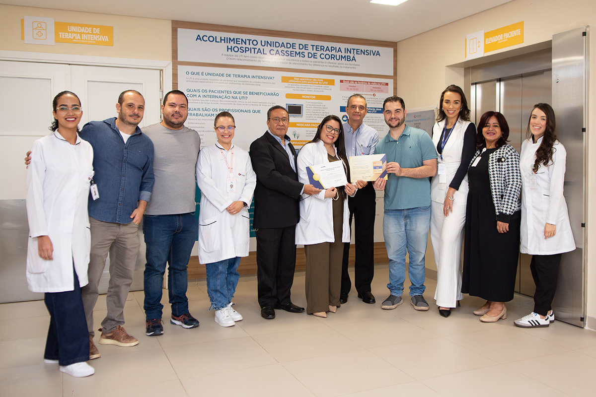 UTI do Hospital Cassems de Corumbá conquista certificação de alta performance