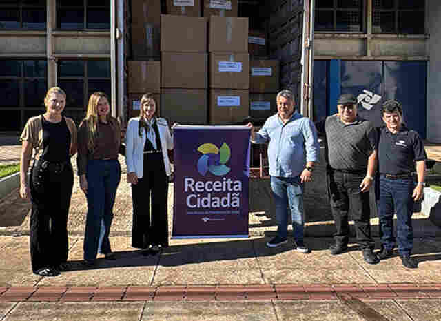 Prefeitura de Lad&aacute;rio recebe doa&ccedil;&otilde;es da Receita Federal por meio do Programa Receita Cidad&atilde;