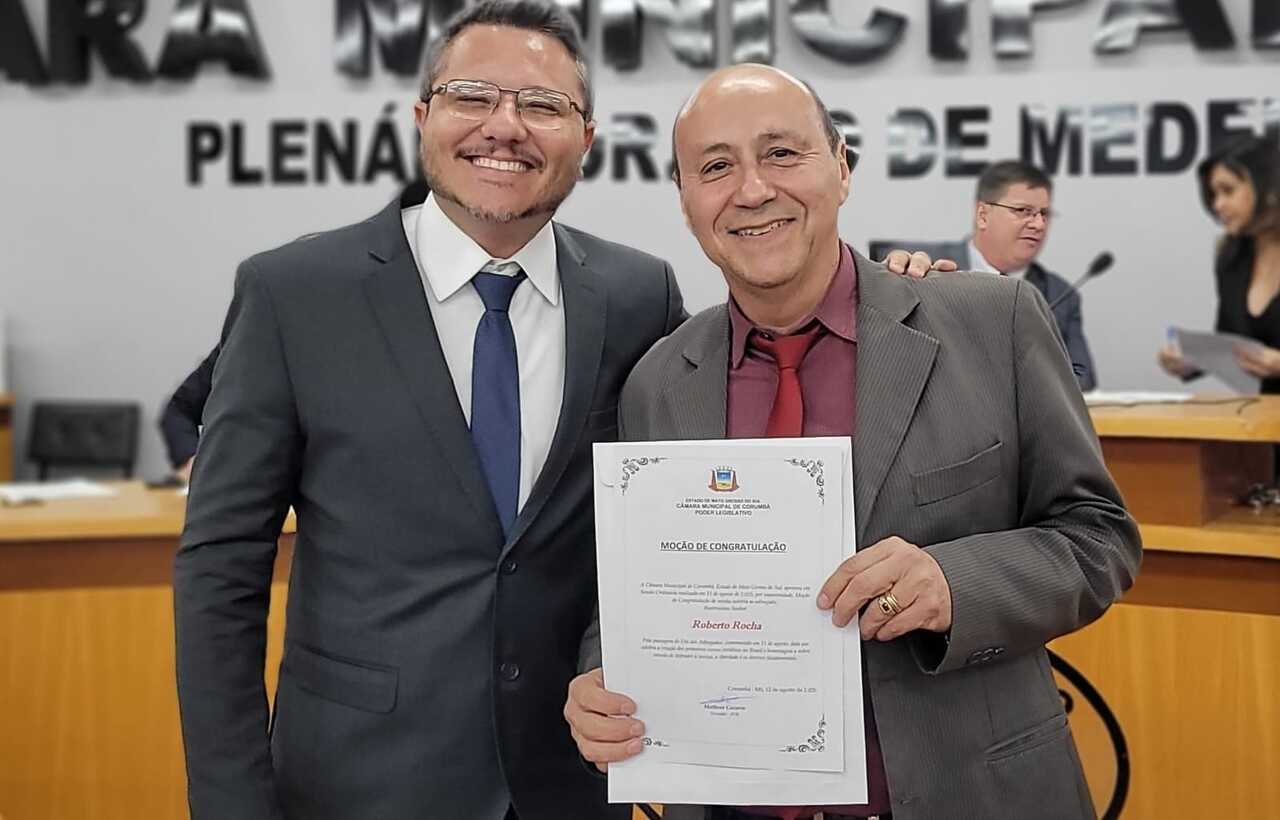 Profissionais da advocacia s&atilde;o homenageados por vereadores em Corumb&aacute;