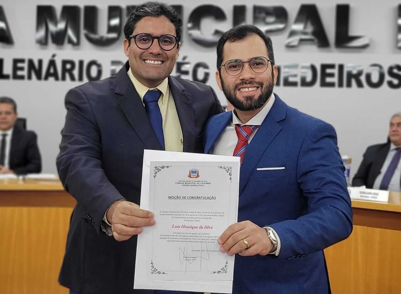 Profissionais da advocacia s&atilde;o homenageados por vereadores em Corumb&aacute;