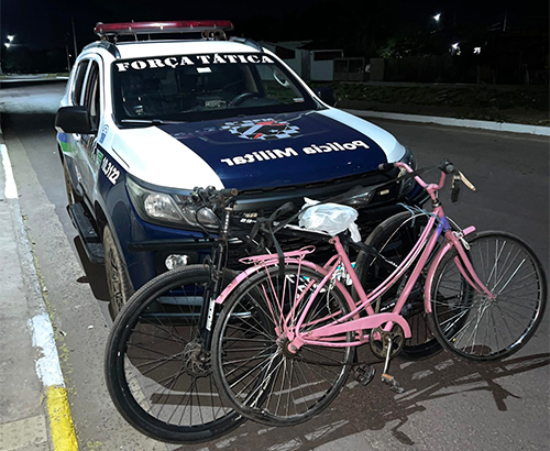 PM prende autores de furto e recepta&ccedil;&atilde;o e recupera duas bicicletas em Corumb&aacute;