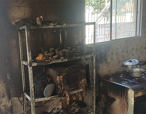 Poss&iacute;vel sobrecarga el&eacute;trica ocasionada por Air fry causa inc&ecirc;ndio em resid&ecirc;ncia no centro de Corumb&aacute;