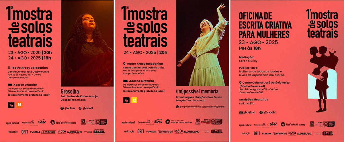 Campo Grande sedia a 1&ordf; Mostra de Solos Teatrais no fim de semana
