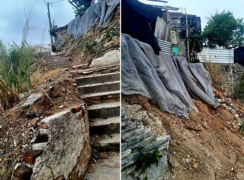 Bira reivindica intervenção do Poder Público para recuperação da escadaria no Bairro Beira Rio