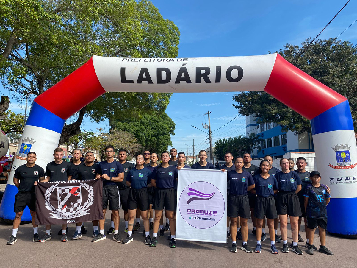 Pol&iacute;cia Militar participa da Corrida Agosto Lil&aacute;s em Lad&aacute;rio