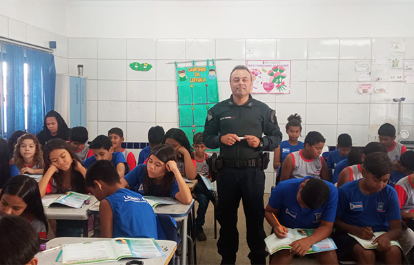 Aulas do PROERD no 2&ordm; semestre tiveram in&iacute;cio em Lad&aacute;rio e atender&aacute; 200 alunos