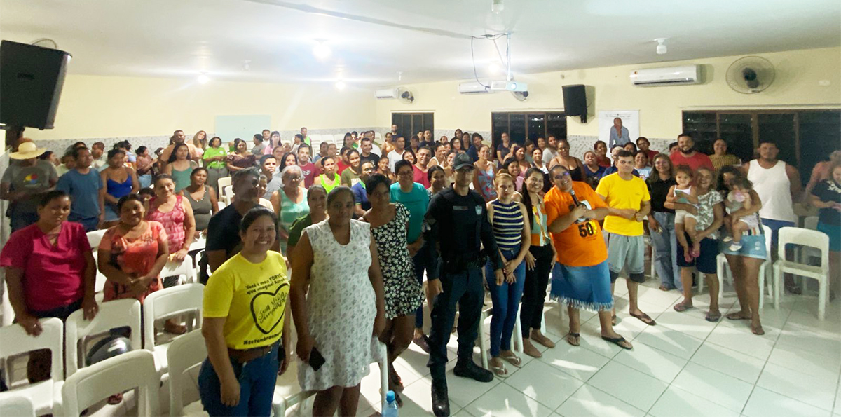 Pol&iacute;cia Militar realiza palestra sobre seguran&ccedil;a p&uacute;blica no CAIJ em Corumb&aacute;