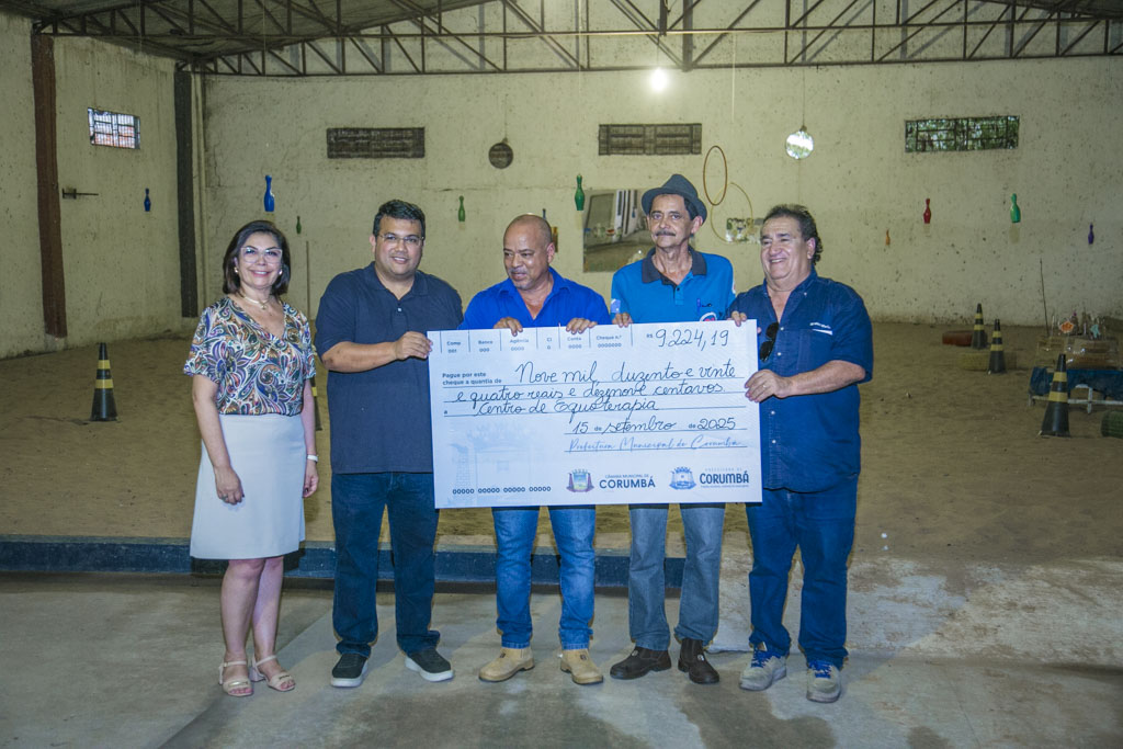 Prefeitura repassa R$ 96,2 mil em recursos de emendas e FMIS para Centro de Equoterapia