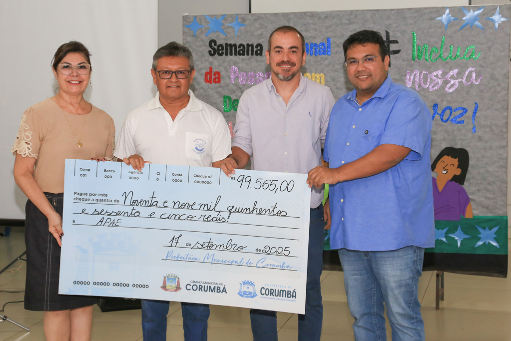 APAE de Corumb&aacute; recebe repasse de R$ 350 mil para investir em sa&uacute;de e assist&ecirc;ncia