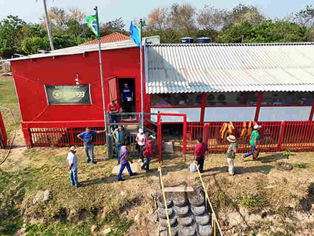 Base avan&ccedil;ada do CBMMS no Pantanal apoia Justi&ccedil;a Itinerante em atendimento a comunidades ribeirinhas