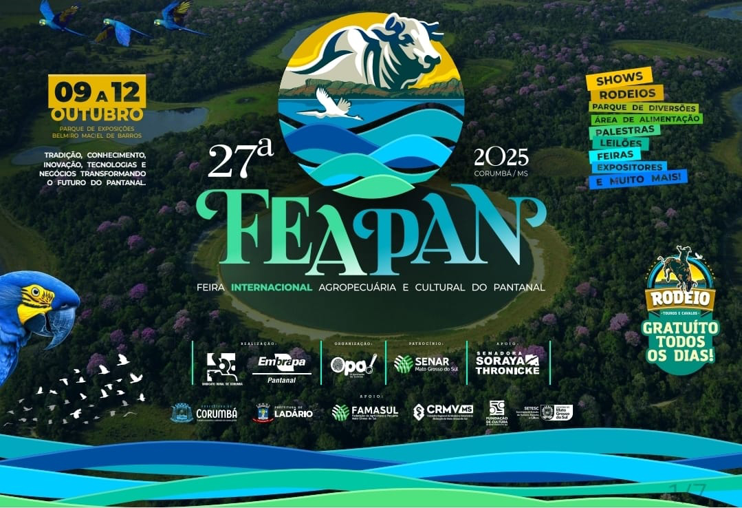 FEAPAN 2025: Corumb&aacute; ser&aacute; palco de inova&ccedil;&atilde;o e sustentabilidade no Agroneg&oacute;cio