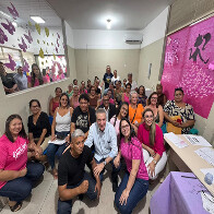 Mais de 50 mulheres s&atilde;o atendidas em a&ccedil;&atilde;o do Grupo On&ccedil;a Pintada em Lad&aacute;rio durante o Outubro Rosa