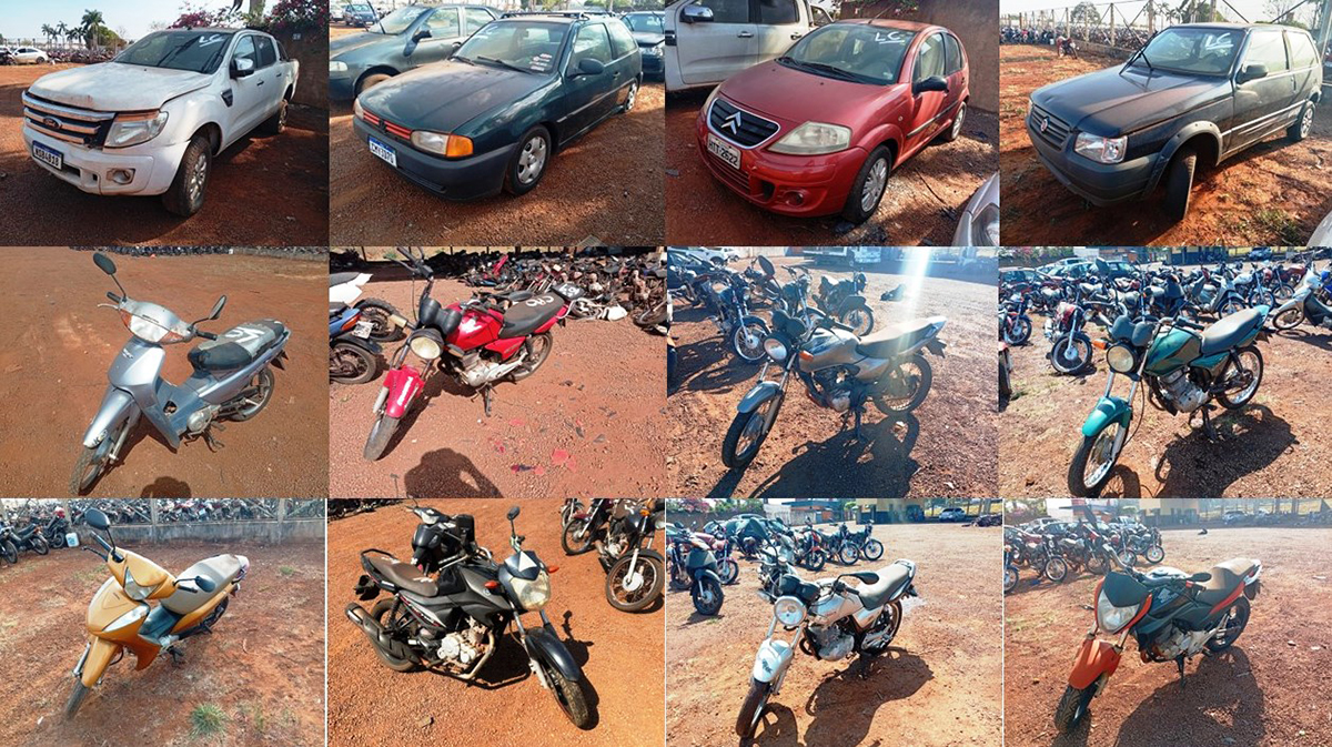 Detran/MS leiloa 13 carros e 96 motos em Dourados