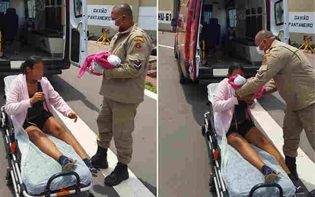 Pelo telefone, Cabo dos Bombeiros auxilia homem durante parto da esposa na regi&atilde;o do Paiagu&aacute;s em Corumb&aacute;