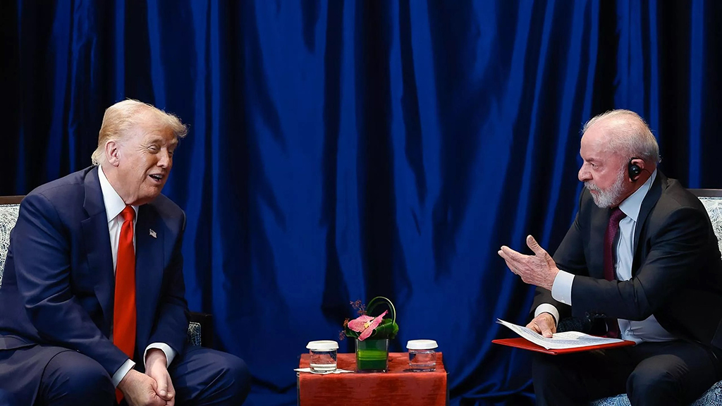Foto de Lula com Trump bate recorde de engajamento nas redes, diz Quaest