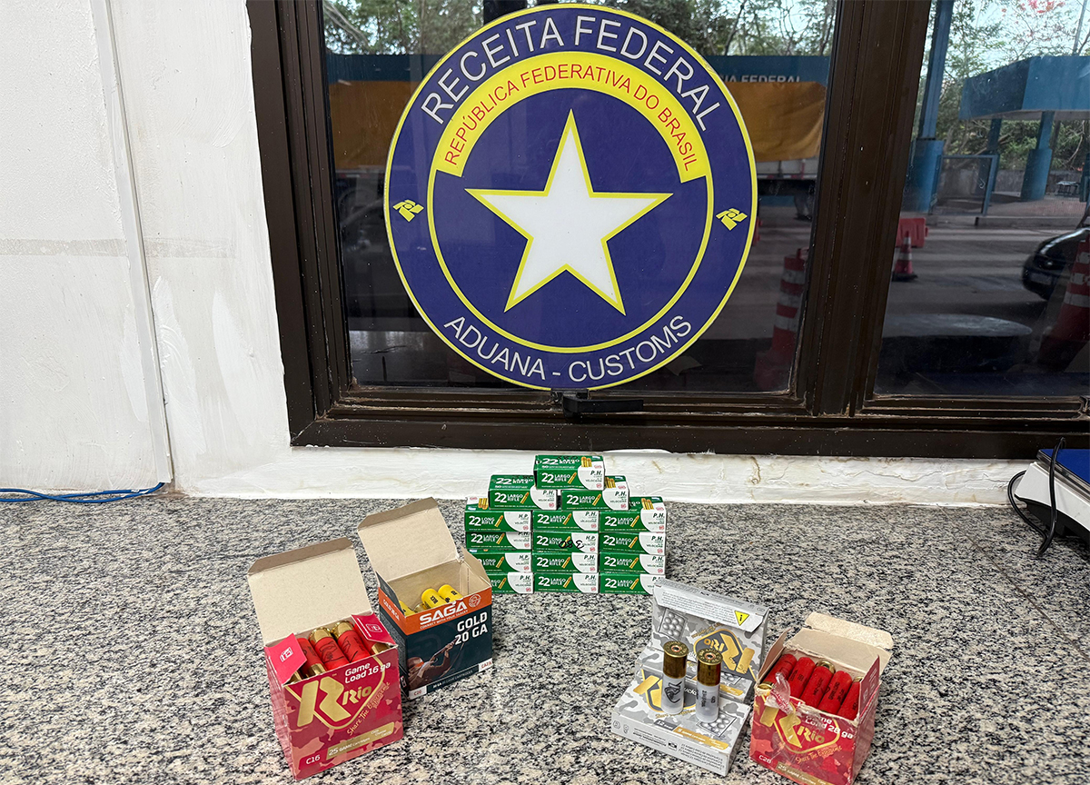 Receita Federal intercepta 645 cápsulas drogas ingeridas por 8 passageiros bolivianos, além de munições durante fiscalização no posto Esdras