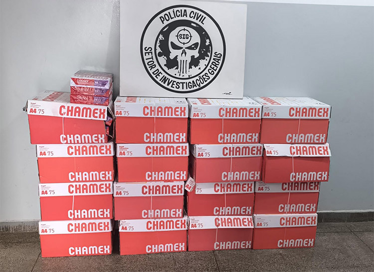 Pol&iacute;cia Civil recupera caixas de papel furtadas da prefeitura de Corumb&aacute; e comercializadas em rede social