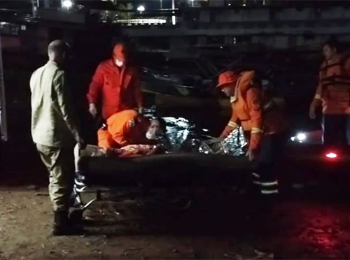 Bombeiros realizam resgate noturno de trabalhador rural esfaqueado ap&oacute;s desentendimento no Pantanal do Paiagu&aacute;s