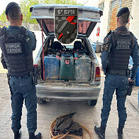 Pol&iacute;cia Militar apreende 650 litros de diesel transportados ilegalmente na estrada do Taquaral