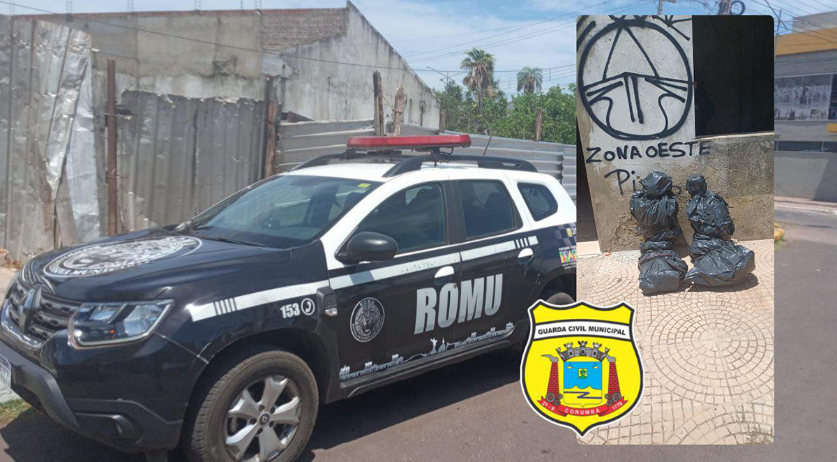 Den&uacute;ncia de corpos em sacos de lixo mobiliza Guarda Municipal e Pol&iacute;cia Militar na &aacute;rea central de Corumb&aacute;