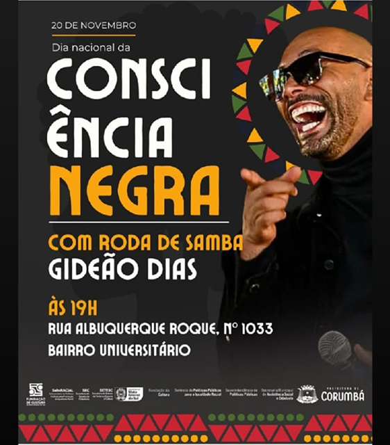 Corumb&aacute; celebra Dia Nacional da Consci&ecirc;ncia Negra com roda de samba bairro Universit&aacute;rio