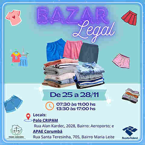 Bazar solid&aacute;rio destina recursos para institui&ccedil;&otilde;es beneficentes de Corumb&aacute; 
