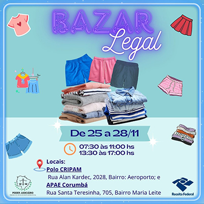 Bazar solid&aacute;rio destina recursos para institui&ccedil;&otilde;es beneficentes de Corumb&aacute; 